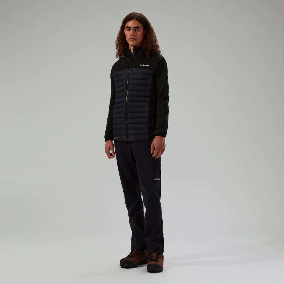 Men's Vaskye Hybrid Hooded Insulated Jacket  - Black