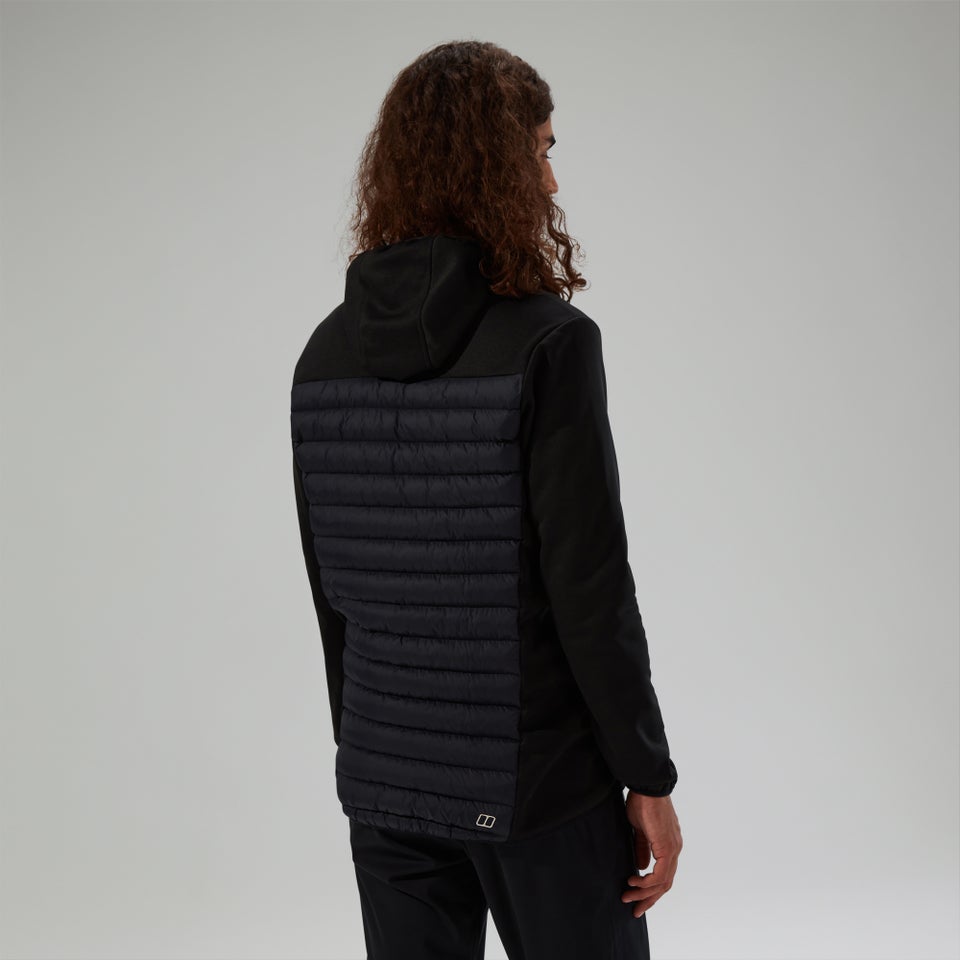 Men's Vaskye Hybrid Hooded Insulated Jacket  - Black