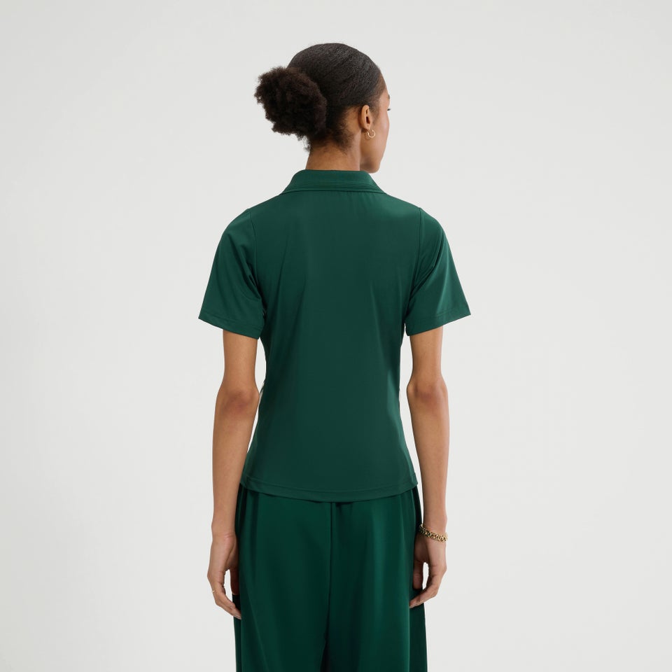 Poloshirt Di Lepre für Damen Dunkelgrün