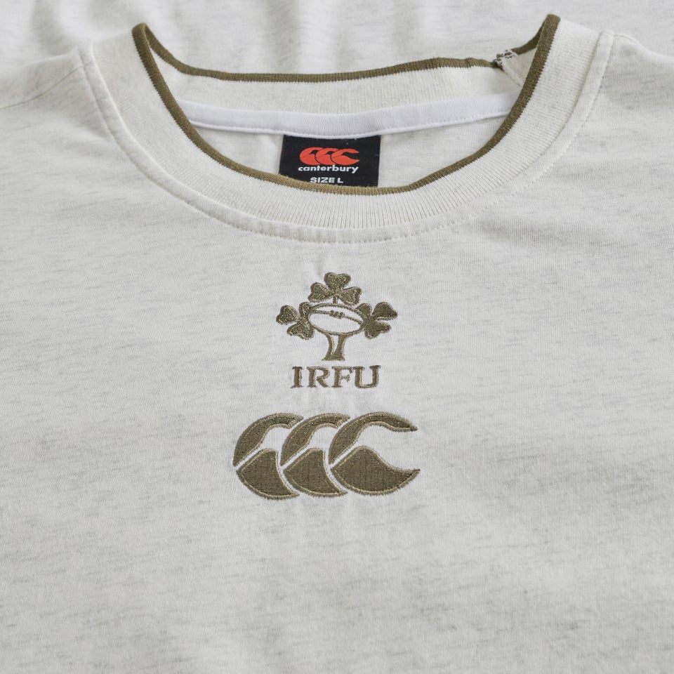 Mens Ireland Team Cotton Tee Cream Marl