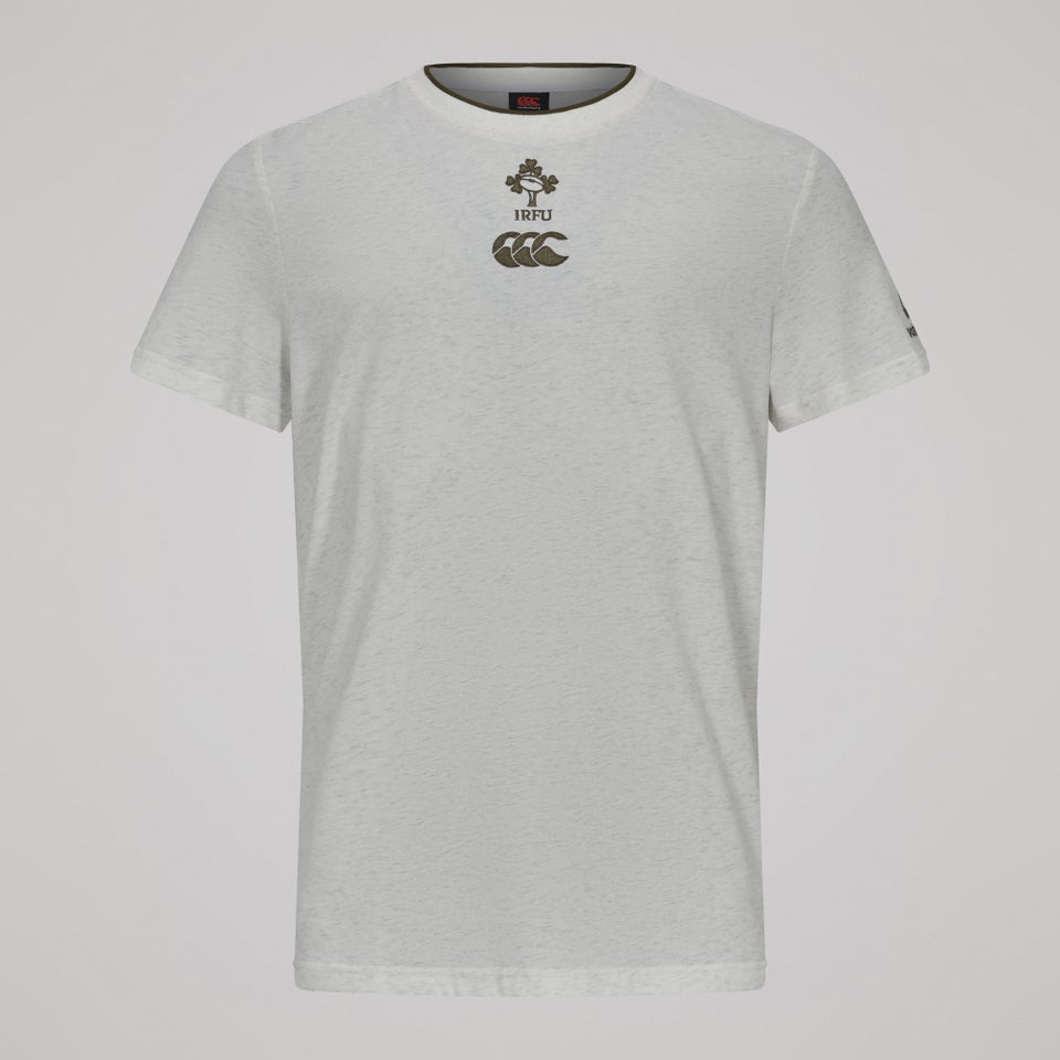 Mens Ireland Team Cotton Tee Cream Marl