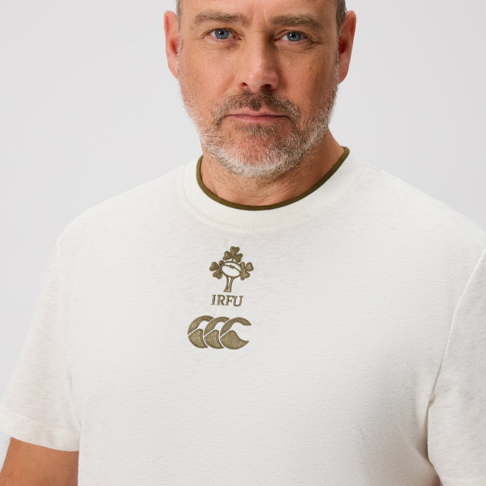 Mens Ireland Team Cotton Tee Cream Marl