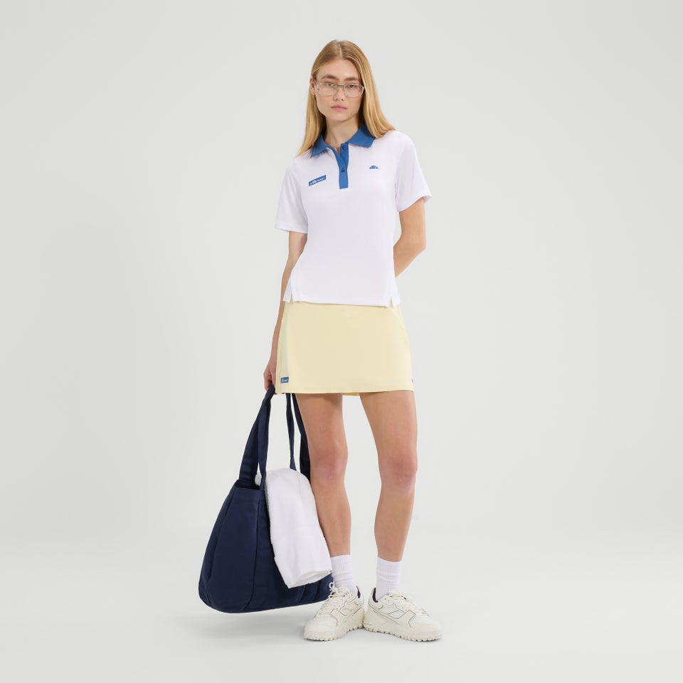 Women's Di Lepre Polo Top White/Blue