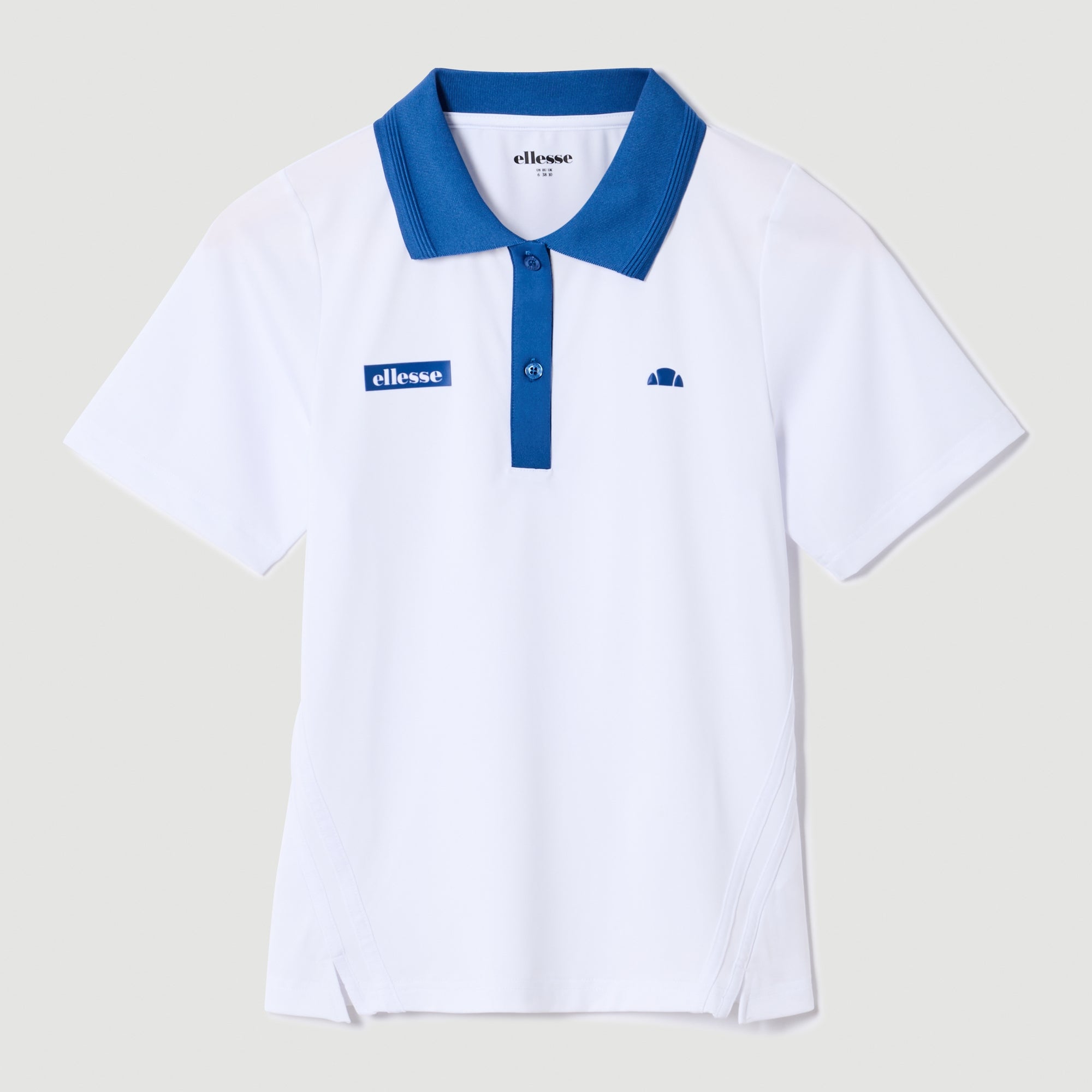 Women's Di Lepre Polo Top White/Blue | ellesse UK