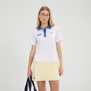 Women's Di Lepre Polo Top White/Blue