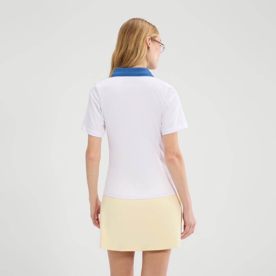 Women's Di Lepre Polo Top White/Blue