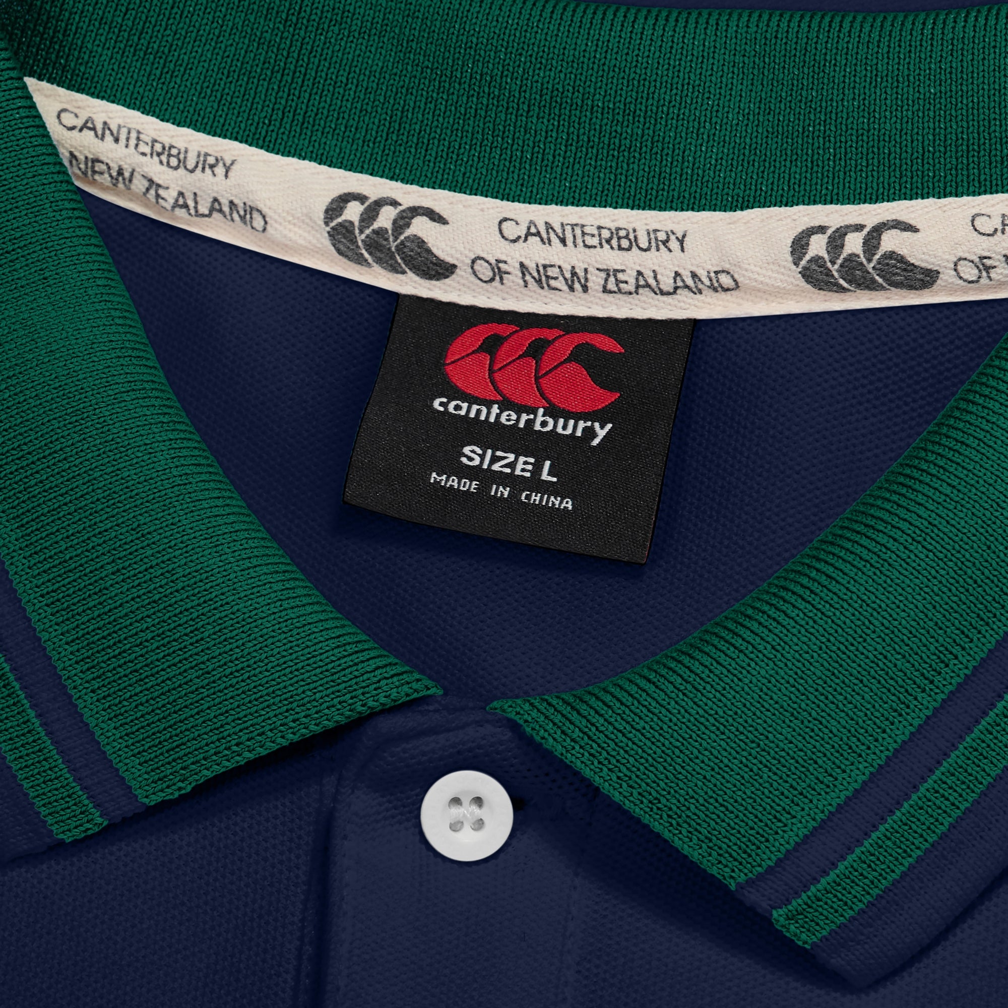 Mens Chest Stripe Polo Navy | Canterbury