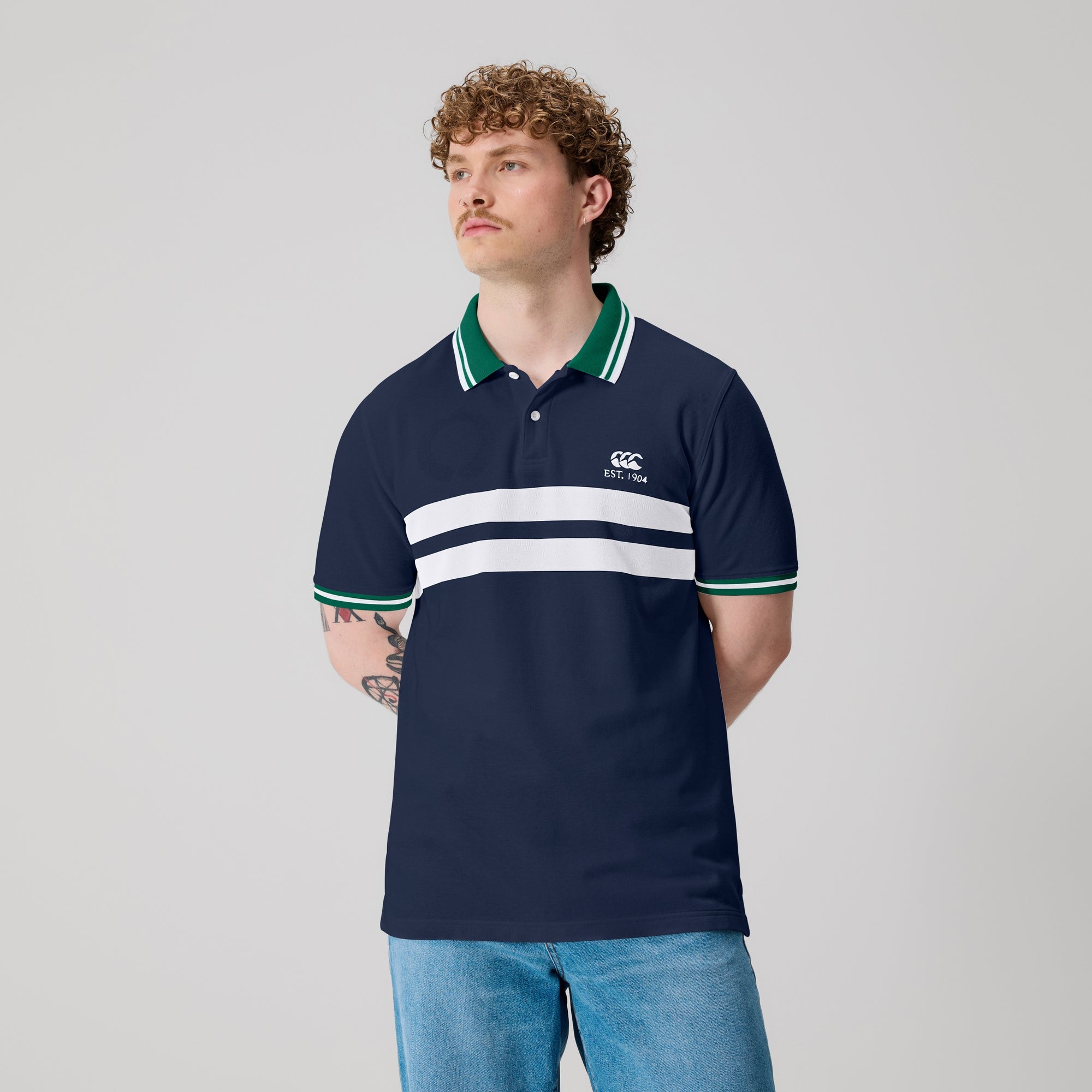 canterbury JAPAN MEDIA POLO ネイビー 5L Sサイズのみ】Canterbury（カンタベリー）ジャパンメディアポロ