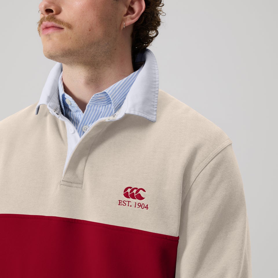 Mens Rugby Sweatshirt Beige