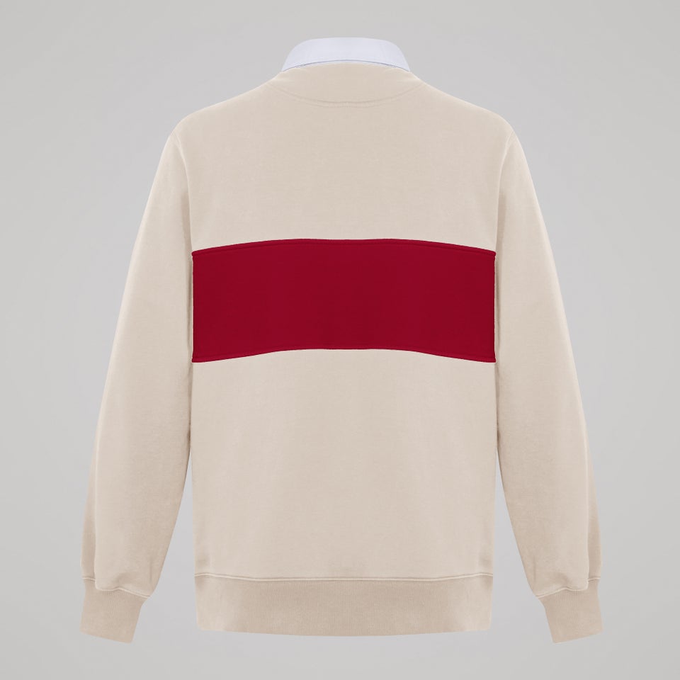 Mens Rugby Sweatshirt Beige