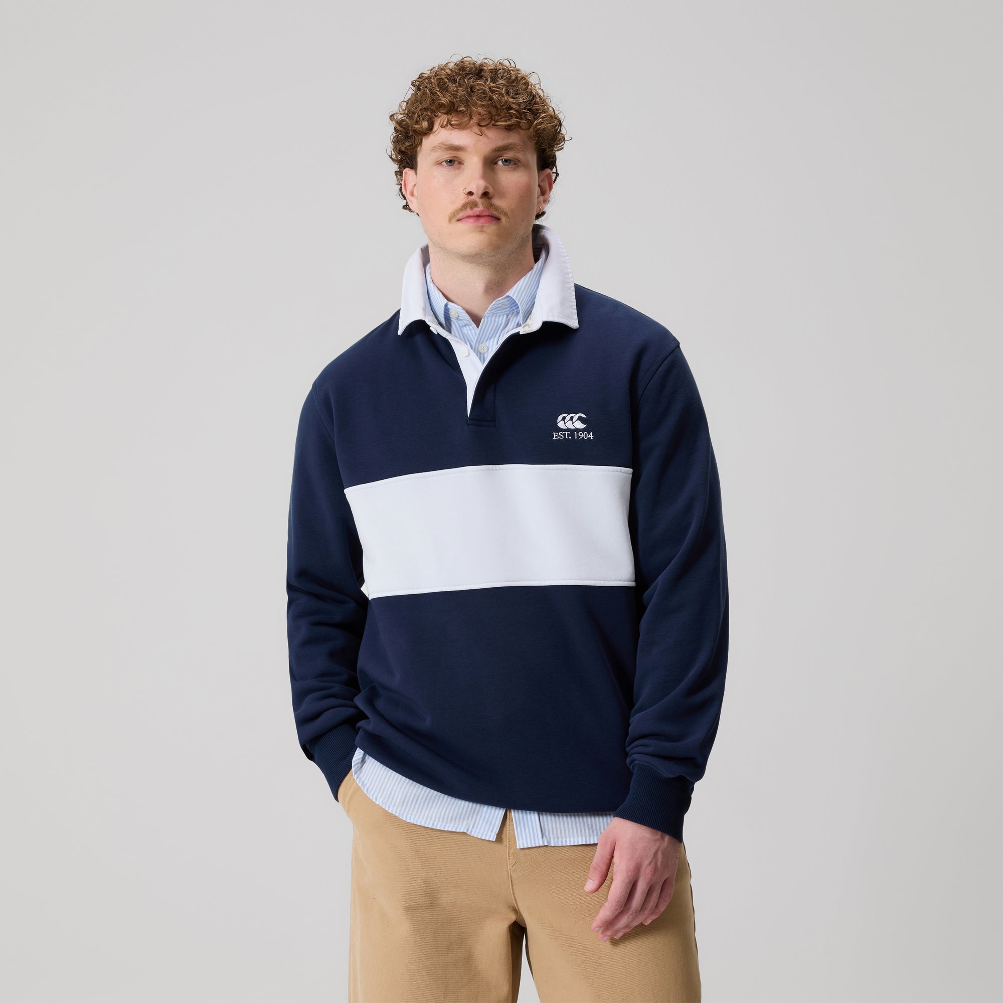 Canterbury Bledisloe Cup ラガーシャツ Mens Rugby Sweatshirt Navy | Canterbury