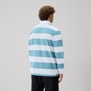 Mens Hoop Rugby Jersey Blue