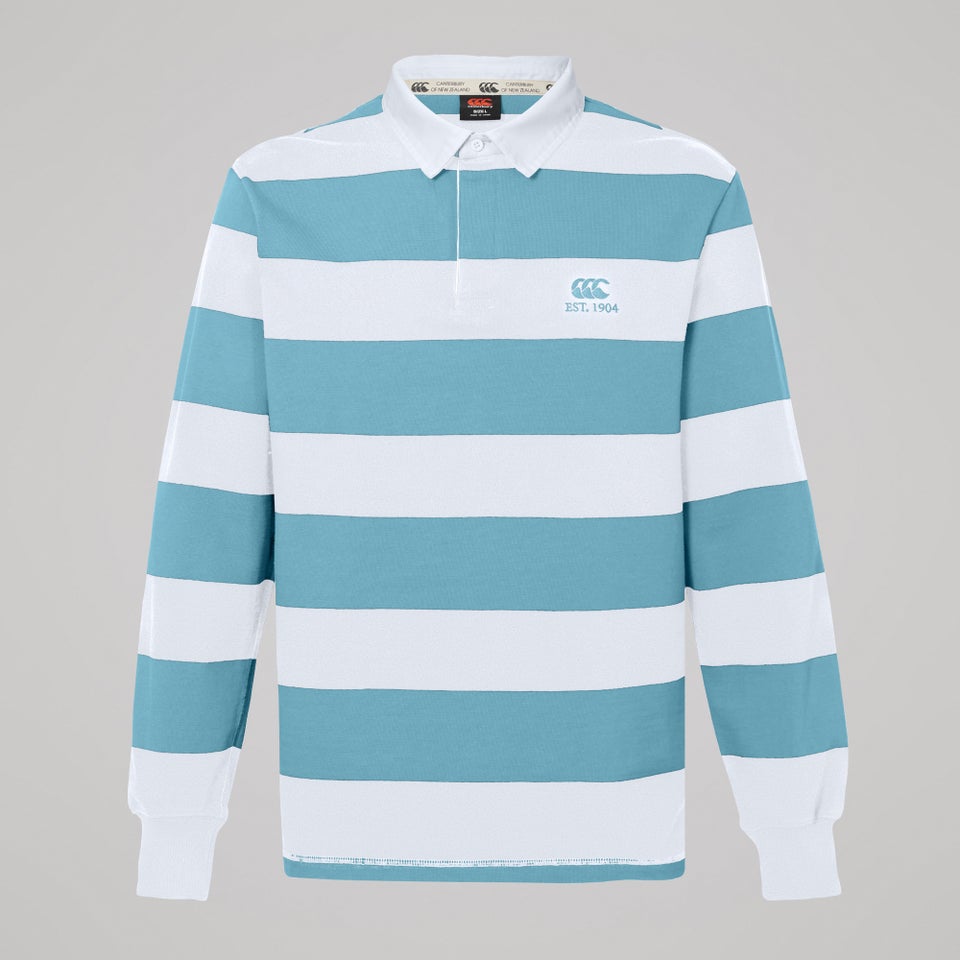 Mens Hoop Rugby Jersey Blue