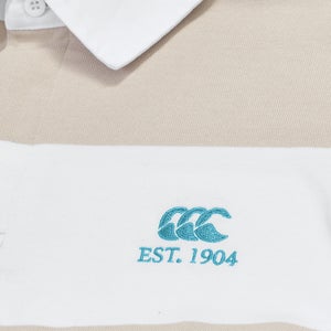 Mens Multi Stripe Rugby Jersey Beige