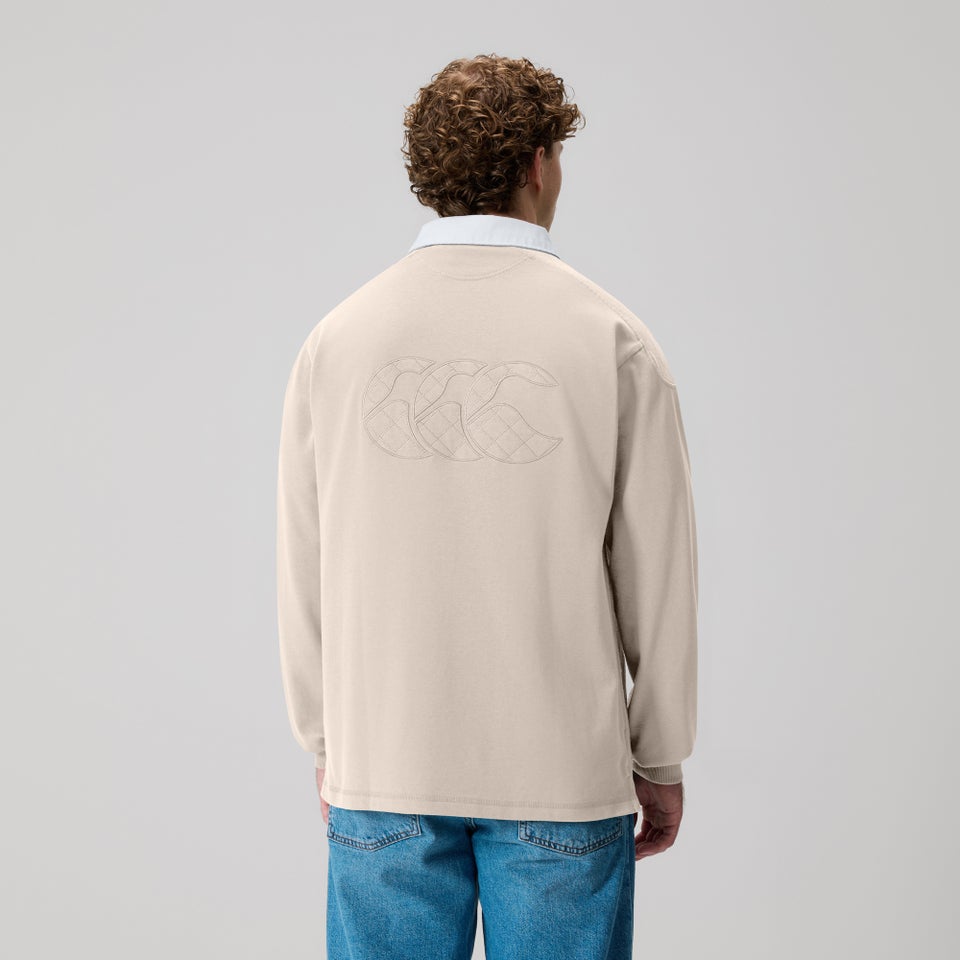 Mens The Rugby Jersey Beige