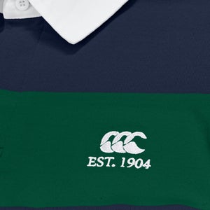 Mens Multi Stripe Rugby Jersey Navy