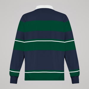Mens Multi Stripe Rugby Jersey Navy
