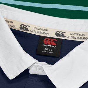 Mens Multi Stripe Rugby Jersey Navy