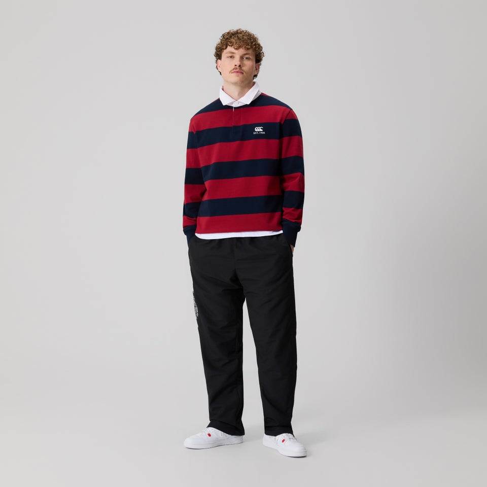 Mens Hoop Rugby Jersey Red/Blue