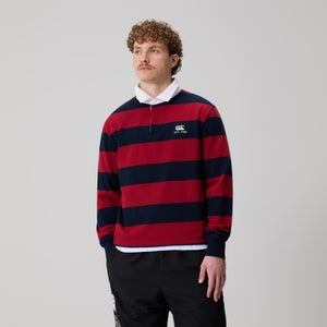 Mens Hoop Rugby Jersey Red/Blue