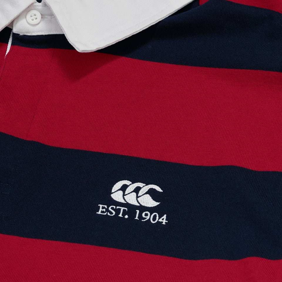 Mens Hoop Rugby Jersey Red/Blue