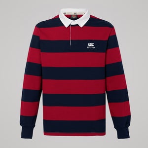 Mens Hoop Rugby Jersey Red/Blue