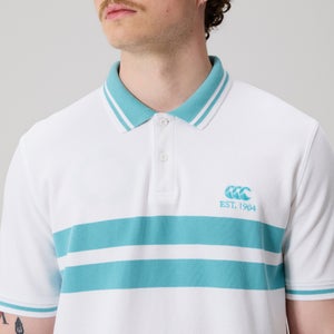 CANTERBURY CHEST STRIPE CCC POLO AM WHITE