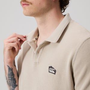 Mens Classic Polo Beige