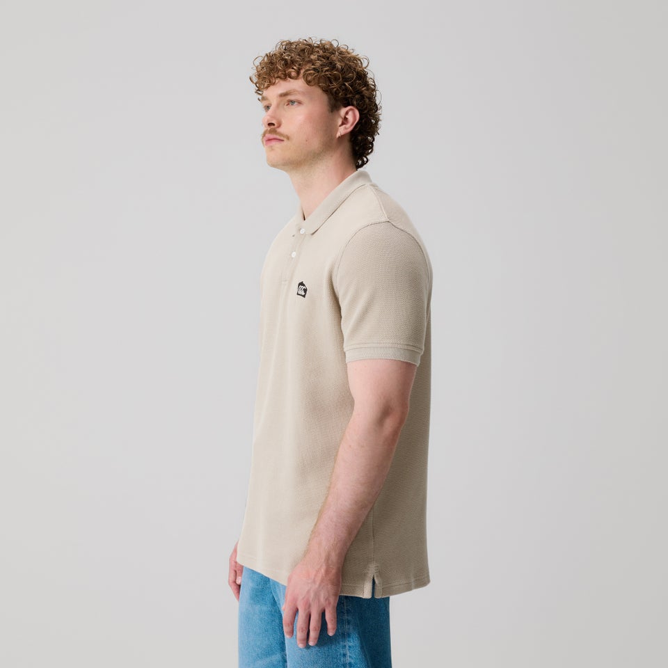 Mens Classic Polo Beige