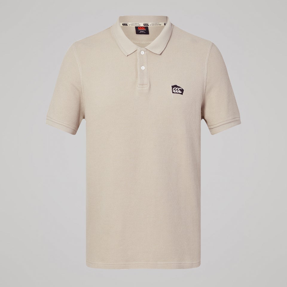 Mens Classic Polo Beige