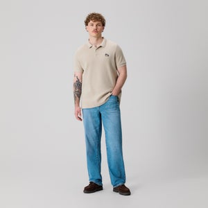 Mens Classic Polo Beige