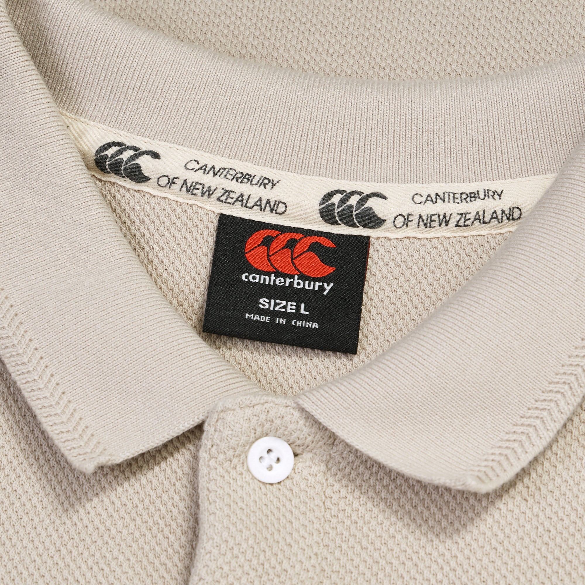 Mens Classic Polo Beige | Canterbury