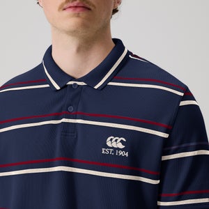 CANTERBURY MULTI STRIPE CCC POLO AM NAVY