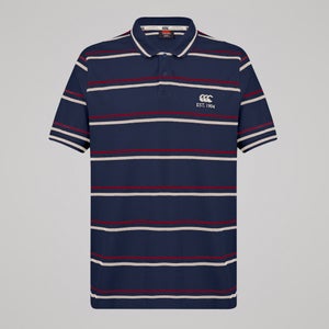 CANTERBURY MULTI STRIPE CCC POLO AM NAVY
