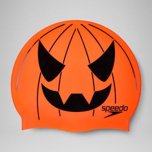 Bonnet de bain d’Halloween adulte orange