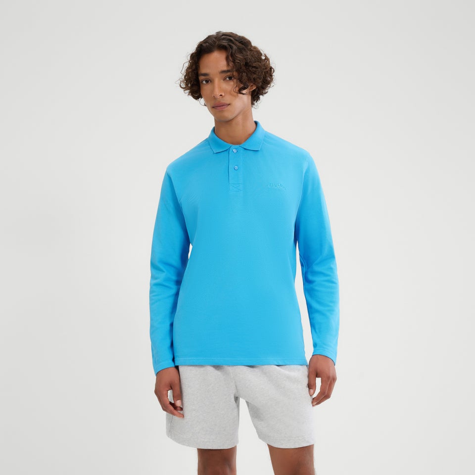 Men's Nerola Long Sleeve Polo Blue
