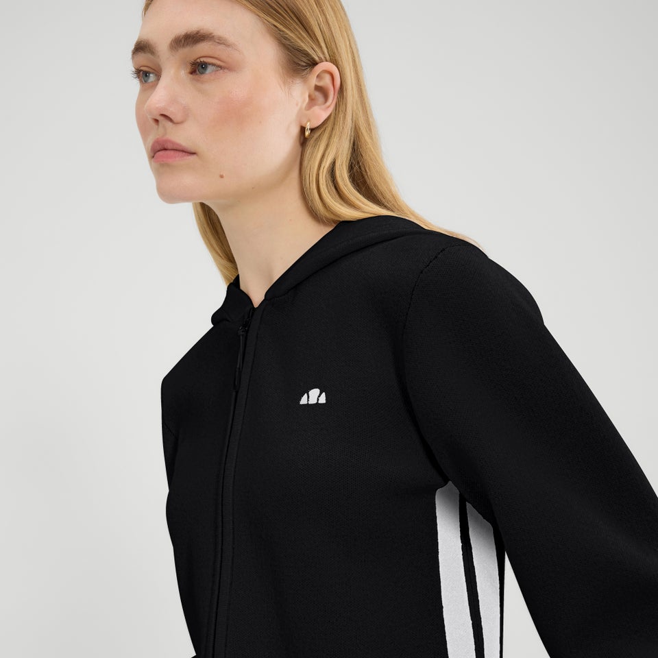 Strick-Kapuzenpulli Laneisa für Damen Schwarz