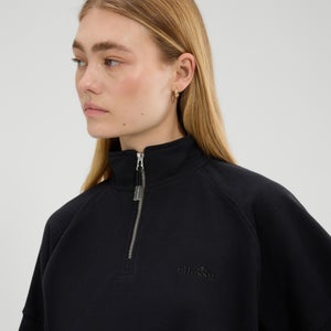 Sweatshirt Carrera mit Viertelreißverschluss für Damen Schwarz