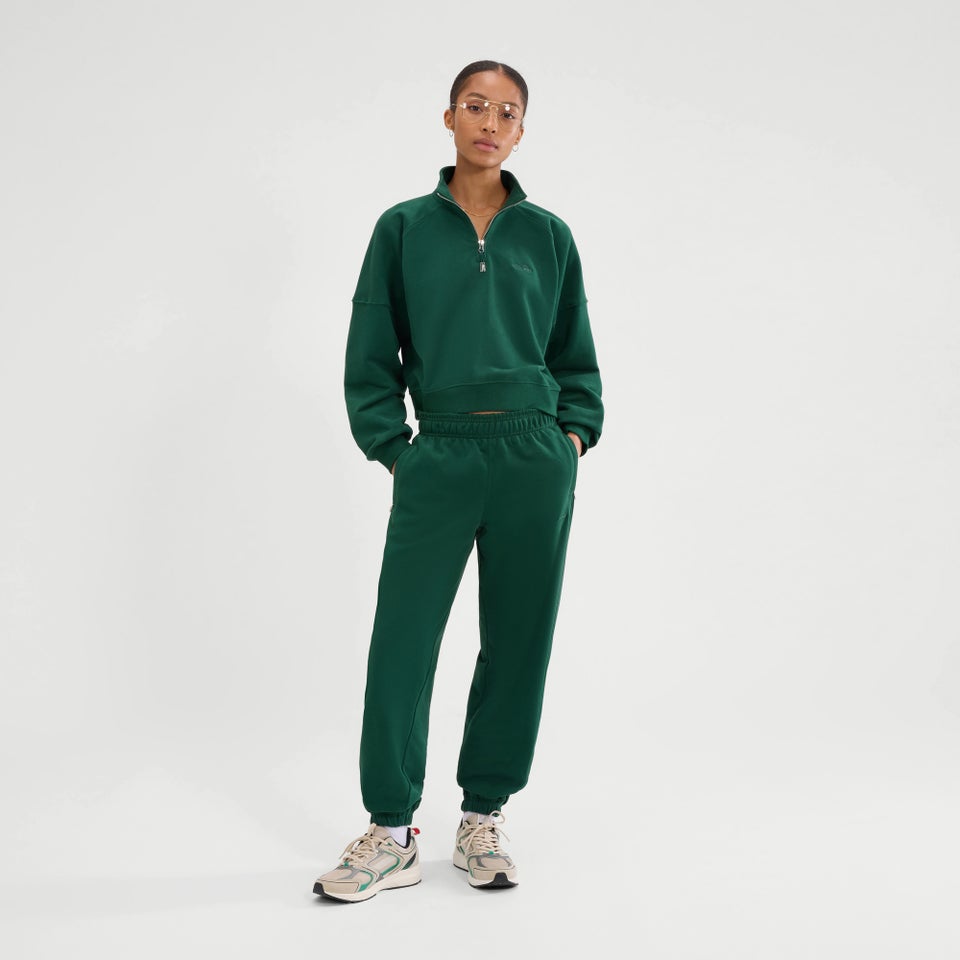 Women's Carrera 1/4 Zip Hoodie Dark Green