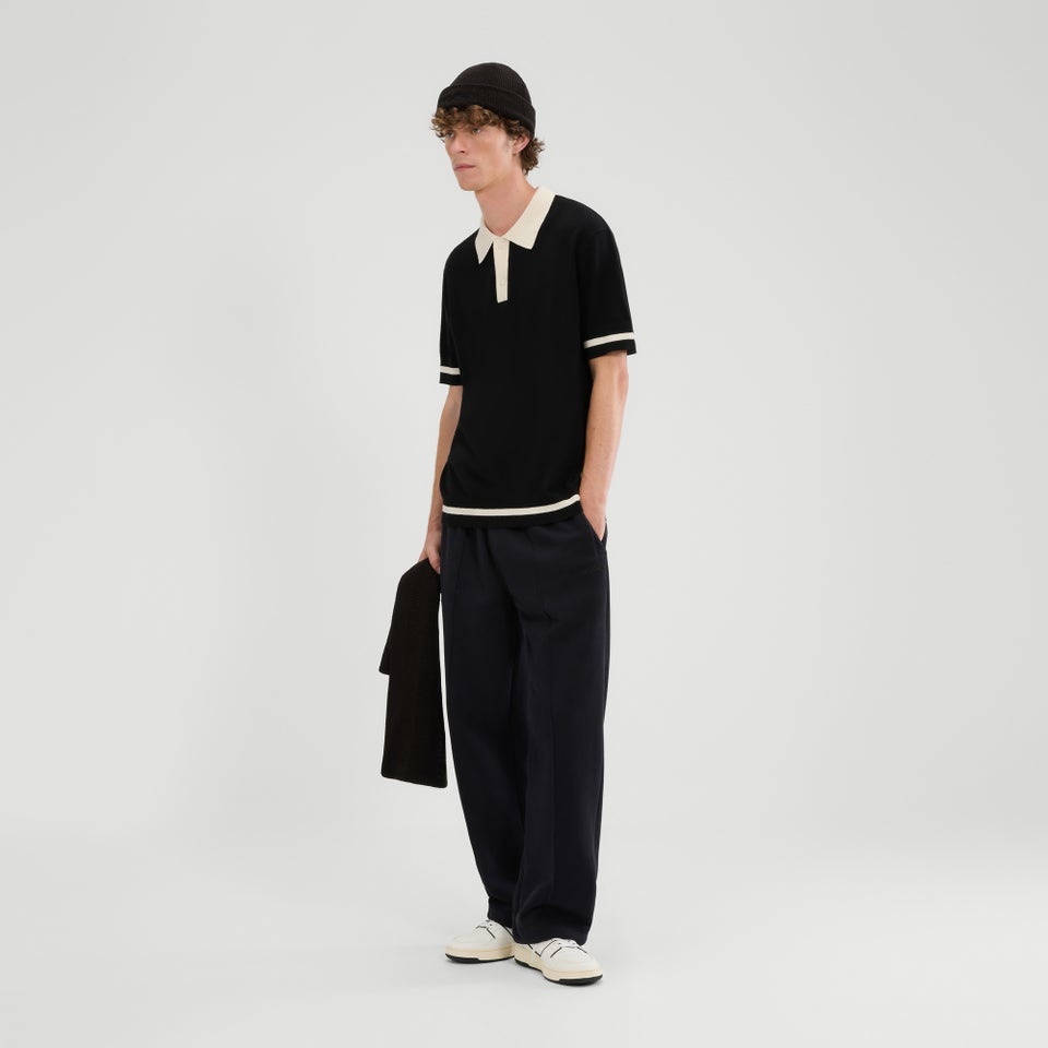 Men's Tuccia True Knit Polo Black