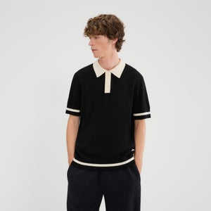 Strickpoloshirt Tuccia True für Herren Schwarz