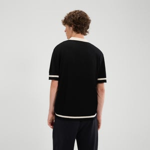 Strickpoloshirt Tuccia True für Herren Schwarz