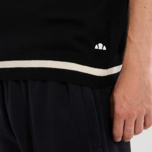 Strickpoloshirt Tuccia True für Herren Schwarz