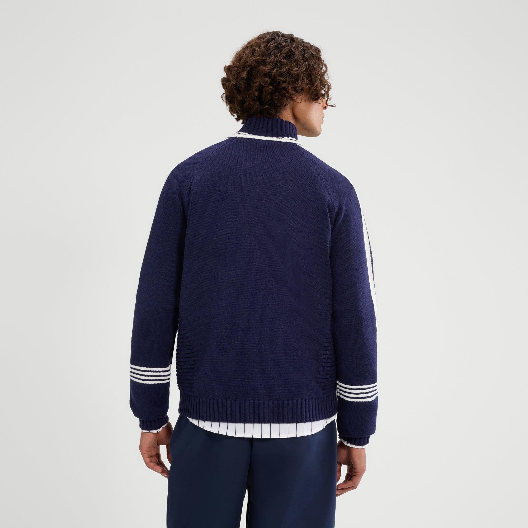 Men's Pellini Knitted Jumper Navy | ellesse UK
