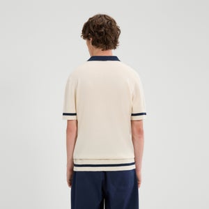 Strickpoloshirt Tuccia True für Herren Cremeweiss