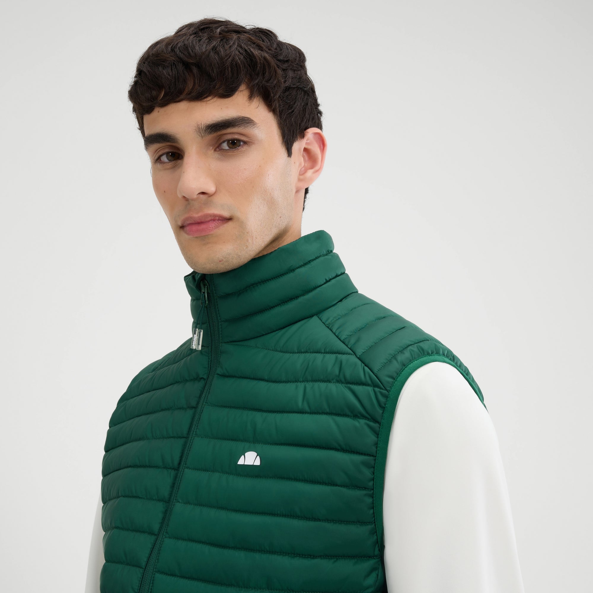 Men's Pal Padded Gilet Dark Green | ellesse UK