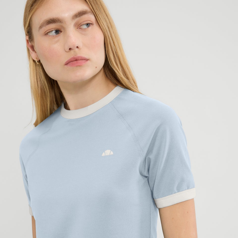 Bauchfreies T-Shirt Etchemin für Damen Hellblau