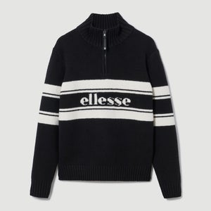 Men's Palloni Knitted 1/4 Zip Sweatshirt Black