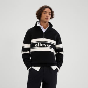 Men's Palloni Knitted 1/4 Zip Sweatshirt Black