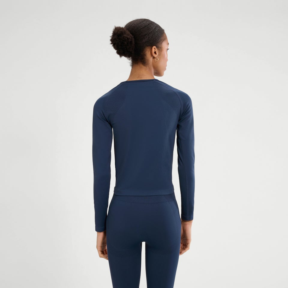 Langärmeliges Oberteil D'Irene für Damen Marineblau